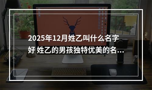 2025年12月姓乙叫什么名字好 姓乙的男孩独特优美的名字