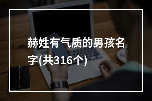 赫姓有气质的男孩名字(共316个)