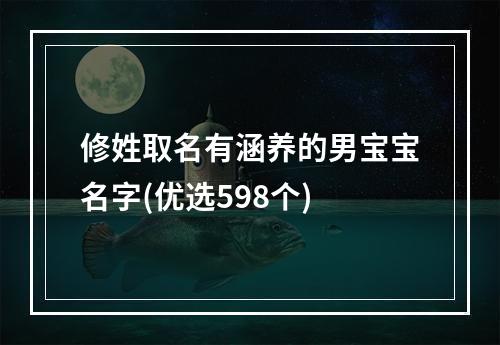 修姓取名有涵养的男宝宝名字(优选598个)