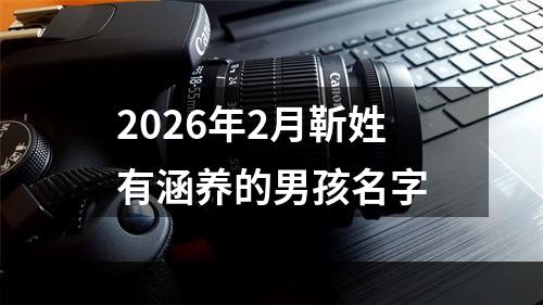 2026年2月靳姓有涵养的男孩名字