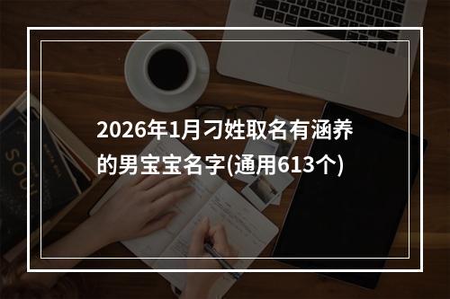 2026年1月刁姓取名有涵养的男宝宝名字(通用613个)