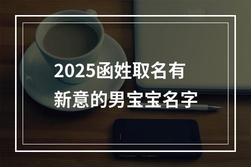 2025函姓取名有新意的男宝宝名字