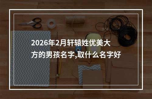 2026年2月轩辕姓优美大方的男孩名字,取什么名字好