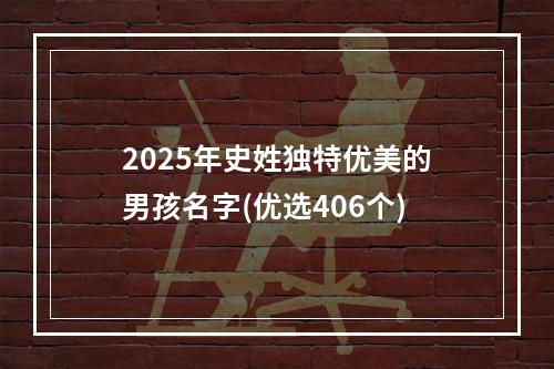 2025年史姓独特优美的男孩名字(优选406个)
