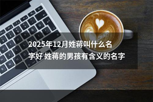 2025年12月姓蒋叫什么名字好 姓蒋的男孩有含义的名字