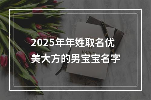 2025年年姓取名优美大方的男宝宝名字