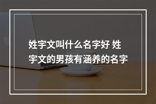 姓宇文叫什么名字好 姓宇文的男孩有涵养的名字