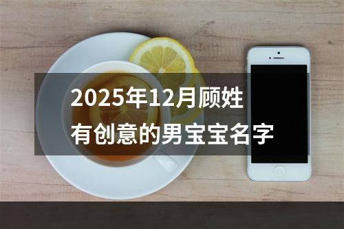 2025年12月顾姓有创意的男宝宝名字