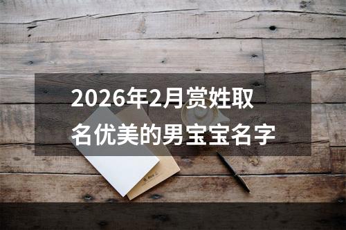 2026年2月赏姓取名优美的男宝宝名字