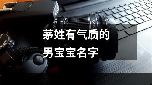 茅姓有气质的男宝宝名字