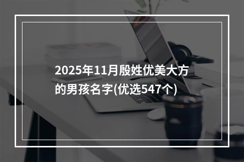 2025年11月殷姓优美大方的男孩名字(优选547个)