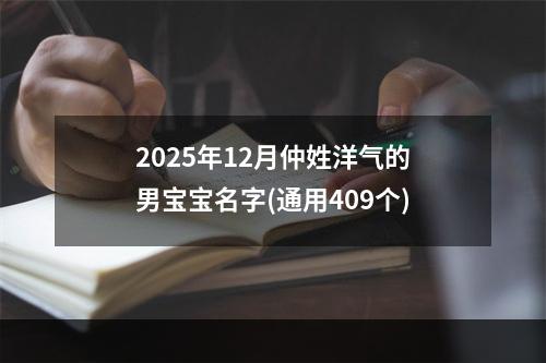 2025年12月仲姓洋气的男宝宝名字(通用409个)