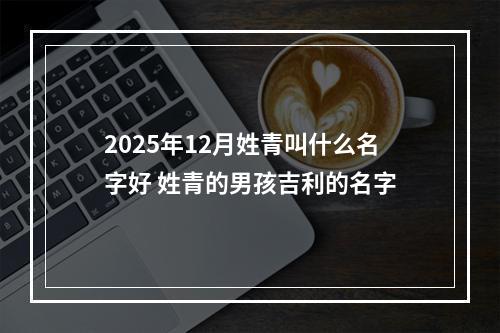 2025年12月姓青叫什么名字好 姓青的男孩吉利的名字