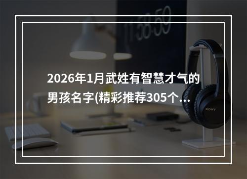 2026年1月武姓有智慧才气的男孩名字(精彩推荐305个)