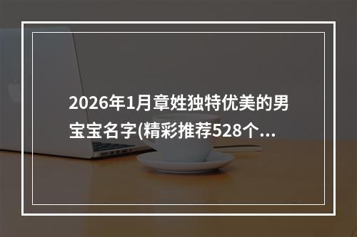 2026年1月章姓独特优美的男宝宝名字(精彩推荐528个)