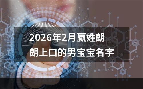 2026年2月嬴姓朗朗上口的男宝宝名字