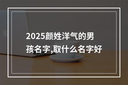 2025颜姓洋气的男孩名字,取什么名字好