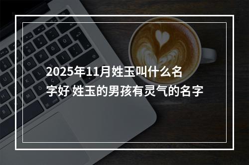 2025年11月姓玉叫什么名字好 姓玉的男孩有灵气的名字