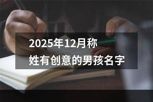 2025年12月称姓有创意的男孩名字