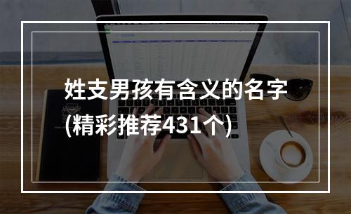 姓支男孩有含义的名字(精彩推荐431个)