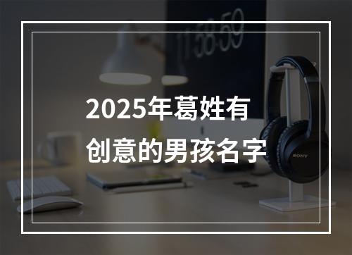 2025年葛姓有创意的男孩名字