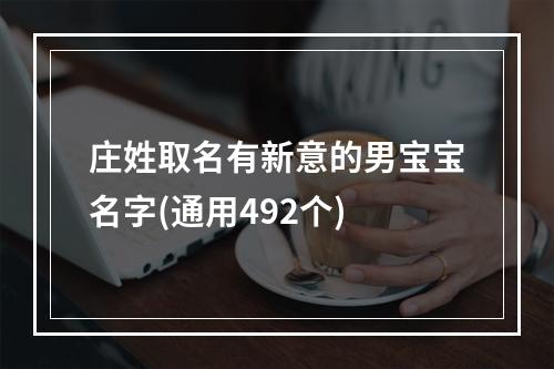 庄姓取名有新意的男宝宝名字(通用492个)