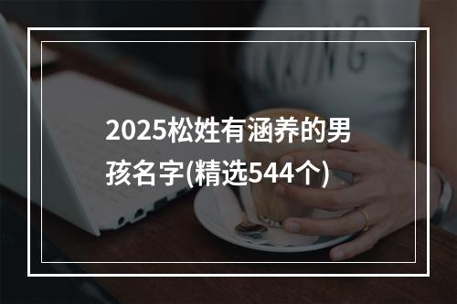 2025松姓有涵养的男孩名字(精选544个)