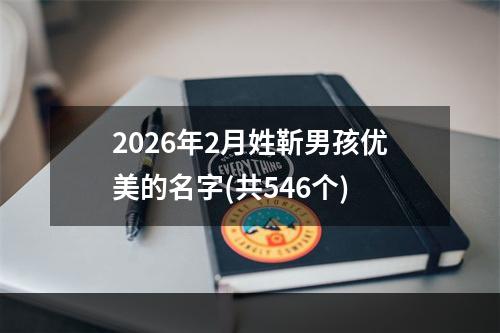 2026年2月姓靳男孩优美的名字(共546个)