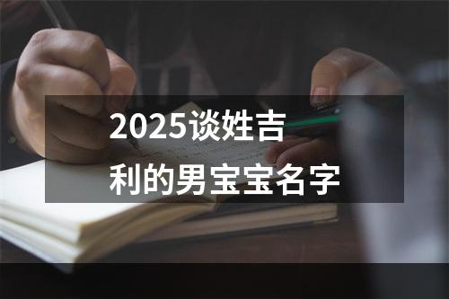 2025谈姓吉利的男宝宝名字