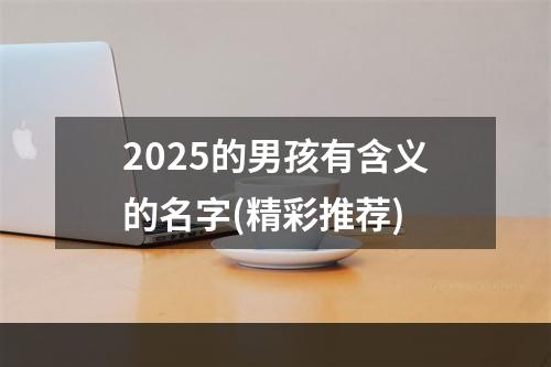 2025的男孩有含义的名字(精彩推荐)