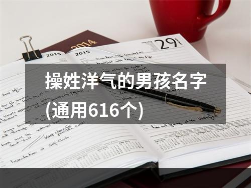 操姓洋气的男孩名字(通用616个)