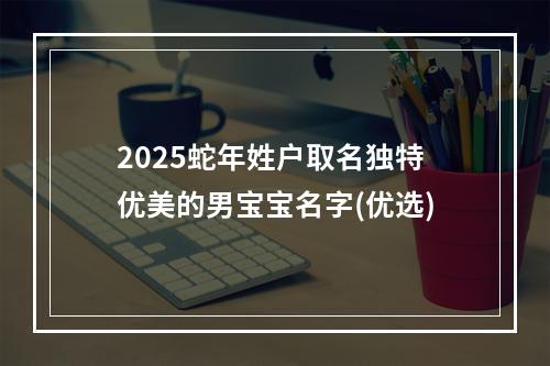 2025蛇年姓户取名独特优美的男宝宝名字(优选)