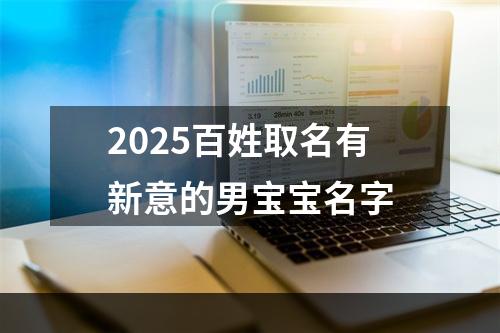 2025百姓取名有新意的男宝宝名字