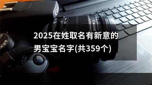 2025在姓取名有新意的男宝宝名字(共359个)