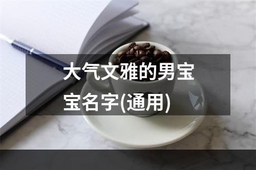 大气文雅的男宝宝名字(通用)