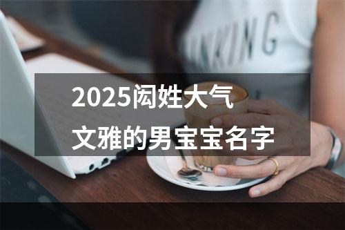 2025闳姓大气文雅的男宝宝名字