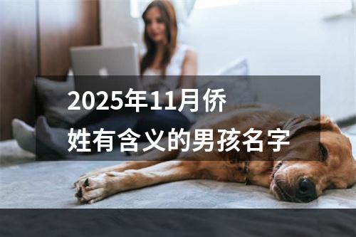 2025年11月侨姓有含义的男孩名字