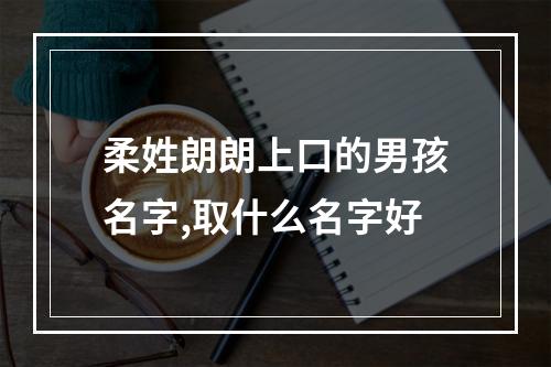柔姓朗朗上口的男孩名字,取什么名字好