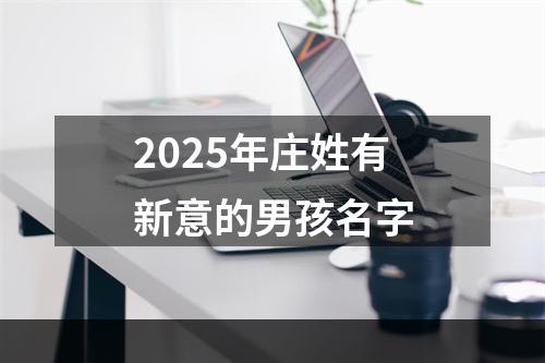 2025年庄姓有新意的男孩名字