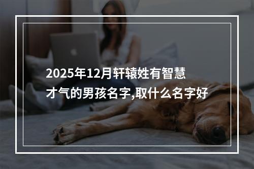 2025年12月轩辕姓有智慧才气的男孩名字,取什么名字好