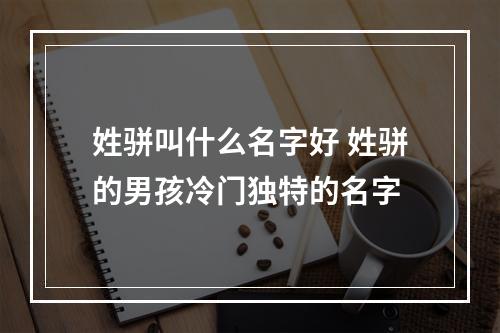 姓骈叫什么名字好 姓骈的男孩冷门独特的名字