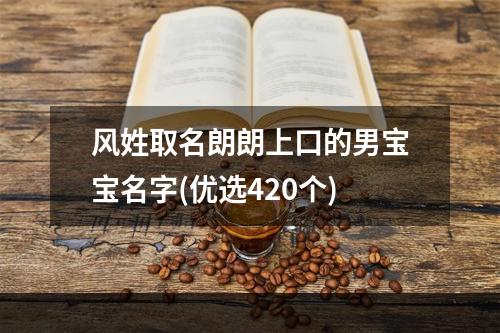风姓取名朗朗上口的男宝宝名字(优选420个)