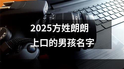 2025方姓朗朗上口的男孩名字