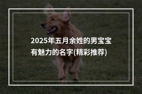 2025年五月余姓的男宝宝有魅力的名字(精彩推荐)