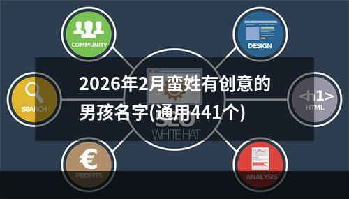 2026年2月蛮姓有创意的男孩名字(通用441个)