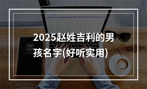 2025赵姓吉利的男孩名字(好听实用)