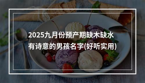 2025九月份预产期缺木缺水有诗意的男孩名字(好听实用)