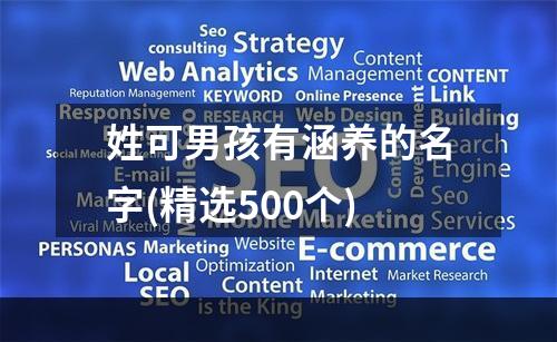 姓可男孩有涵养的名字(精选500个)