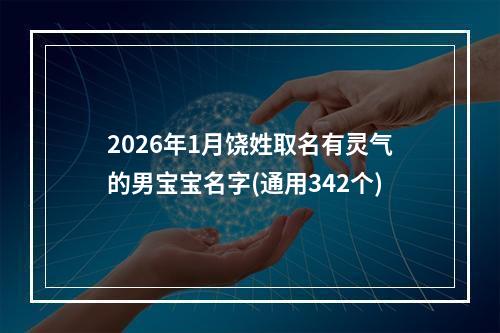 2026年1月饶姓取名有灵气的男宝宝名字(通用342个)
