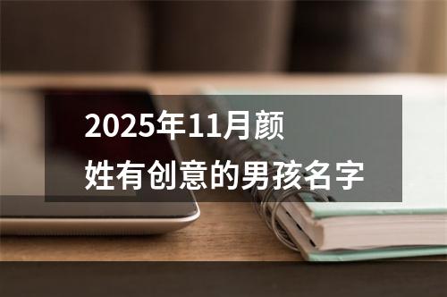 2025年11月颜姓有创意的男孩名字